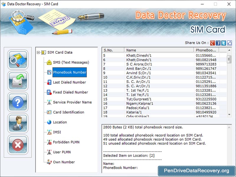 Sim Card SMS Recovery Software 5.3.1.2 full